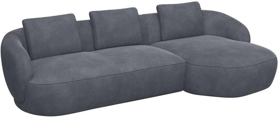 FLEXLUX Zithoek Torino rond L-vorm bankhoek met recamière longchair-sofa - Foto 2