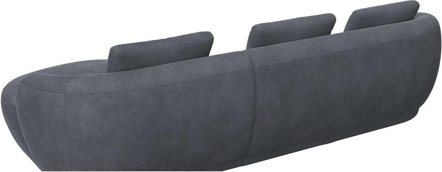 FLEXLUX Zithoek Torino rond L-vorm bankhoek met recamière longchair-sofa - Foto 3