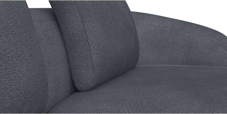 FLEXLUX Zithoek Torino rond L-vorm bankhoek met recamière longchair-sofa