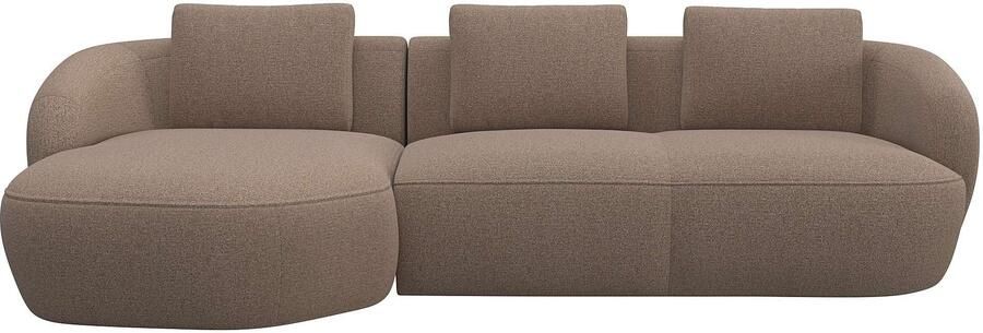 FLEXLUX Zithoek Torino rond L-vorm bankhoek met recamière longchair-sofa - Foto 4