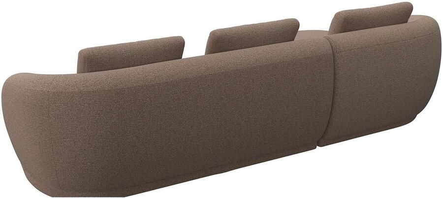 FLEXLUX Zithoek Torino rond L-vorm bankhoek met recamière longchair-sofa - Foto 3