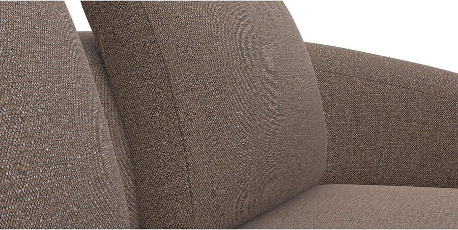 FLEXLUX Zithoek Torino rond L-vorm bankhoek met recamière longchair-sofa