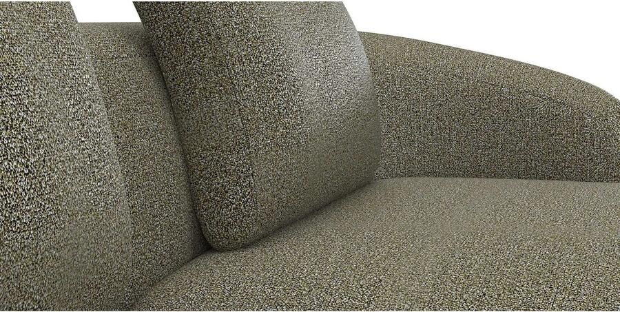 FLEXLUX Zithoek Torino rond L-vorm bankhoek met recamière longchair-sofa