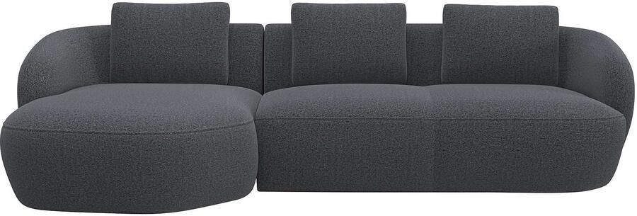 FLEXLUX Zithoek Torino rond L-vorm bankhoek met recamière longchair-sofa - Foto 4