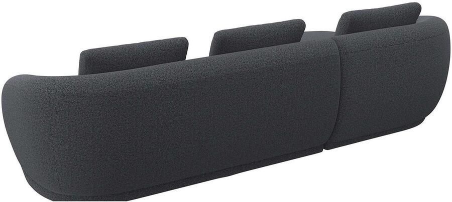 FLEXLUX Zithoek Torino rond L-vorm bankhoek met recamière longchair-sofa - Foto 3