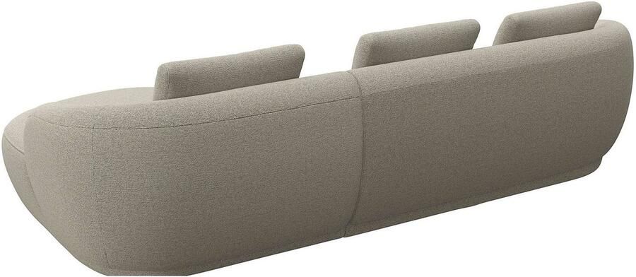 FLEXLUX Zithoek Torino rond L-vorm bankhoek met recamière longchair-sofa - Foto 2