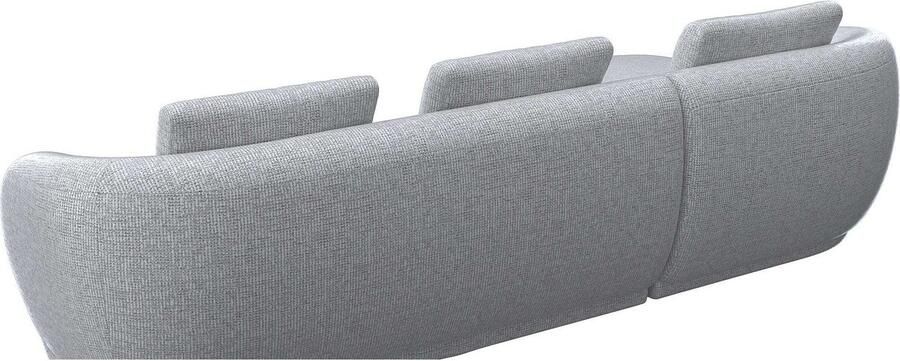 FLEXLUX Zithoek Torino rond L-vorm bankhoek met recamière longchair-sofa - Foto 3