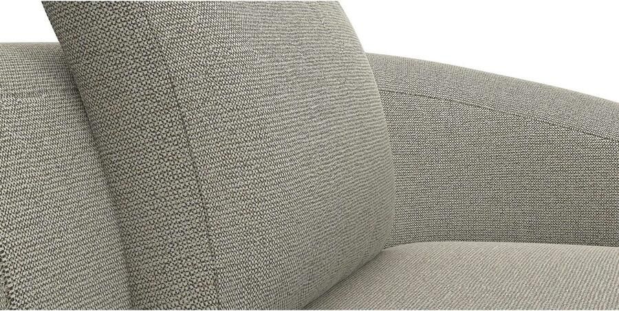 FLEXLUX Zithoek Torino rond L-vorm bankhoek met recamière longchair-sofa