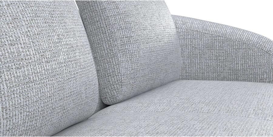 FLEXLUX Zithoek Torino rond L-vorm bankhoek met recamière longchair-sofa