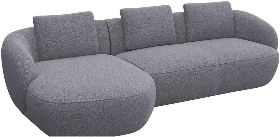 FLEXLUX Zithoek Torino rond L-vorm bankhoek met recamière longchair-sofa - Foto 2