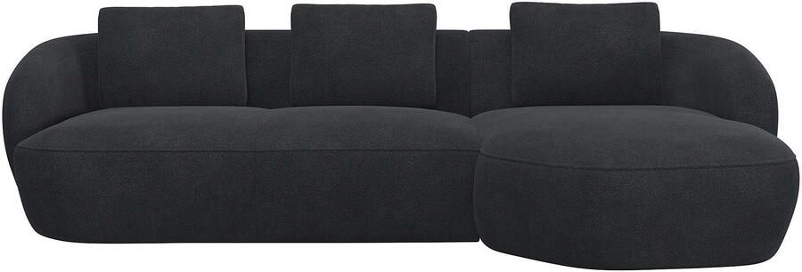 FLEXLUX Zithoek Torino rond L-vorm bankhoek met recamière longchair-sofa - Foto 4