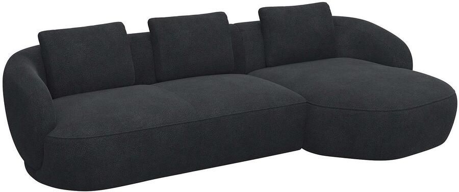 FLEXLUX Zithoek Torino rond L-vorm bankhoek met recamière longchair-sofa - Foto 2