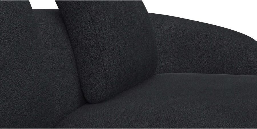 FLEXLUX Zithoek Torino rond L-vorm bankhoek met recamière longchair-sofa