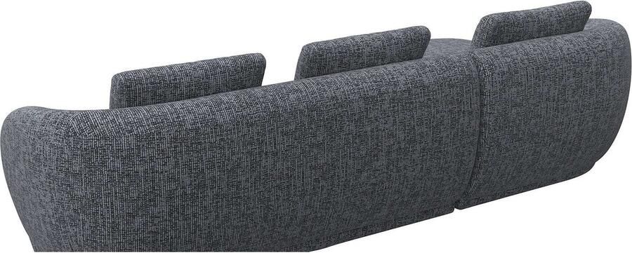 FLEXLUX Zithoek Torino rond L-vorm bankhoek met recamière longchair-sofa - Foto 3