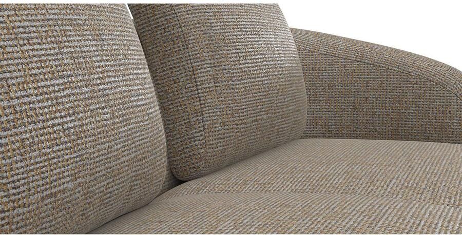 FLEXLUX Zithoek Torino rond L-vorm bankhoek met recamière longchair-sofa