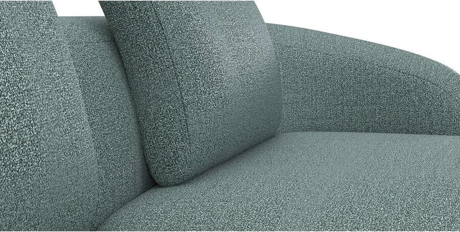 FLEXLUX Zithoek Torino rond L-vorm bankhoek met recamière longchair-sofa