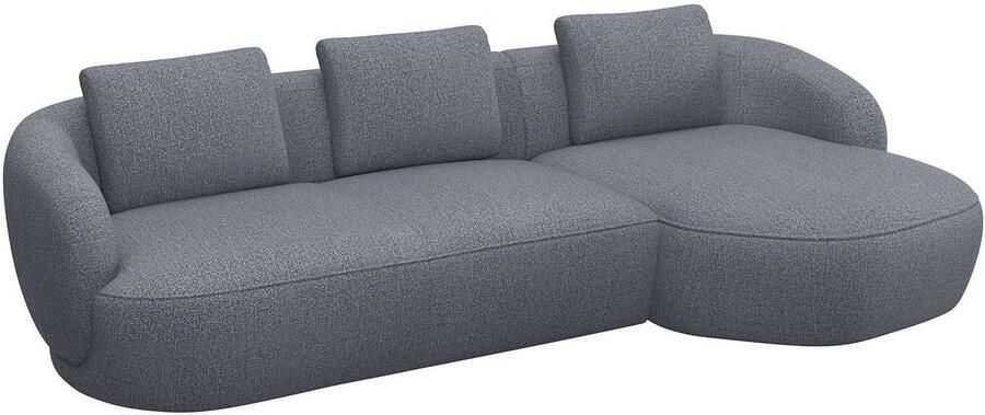 FLEXLUX Zithoek Torino rond L-vorm bankhoek met recamière longchair-sofa - Foto 2