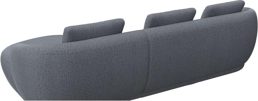 FLEXLUX Zithoek Torino rond L-vorm bankhoek met recamière longchair-sofa - Foto 3