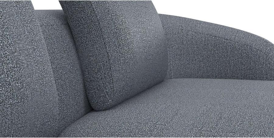 FLEXLUX Zithoek Torino rond L-vorm bankhoek met recamière longchair-sofa