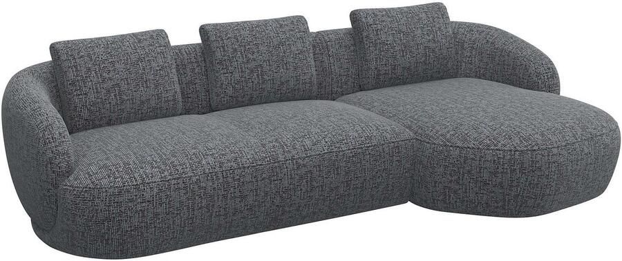 FLEXLUX Zithoek Torino rond L-vorm bankhoek met recamière longchair-sofa - Foto 2