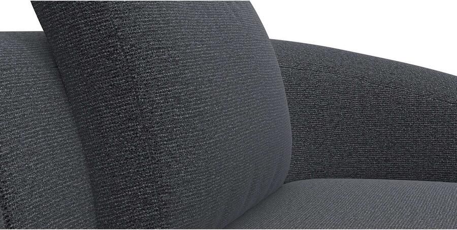 FLEXLUX Zithoek Torino rond L-vorm bankhoek met recamière longchair-sofa