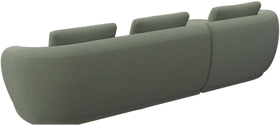 FLEXLUX Zithoek Torino rond L-vorm bankhoek met recamière longchair-sofa - Foto 3