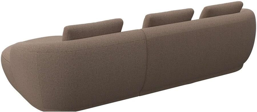 FLEXLUX Zithoek Torino rond L-vorm bankhoek met recamière longchair-sofa - Foto 2