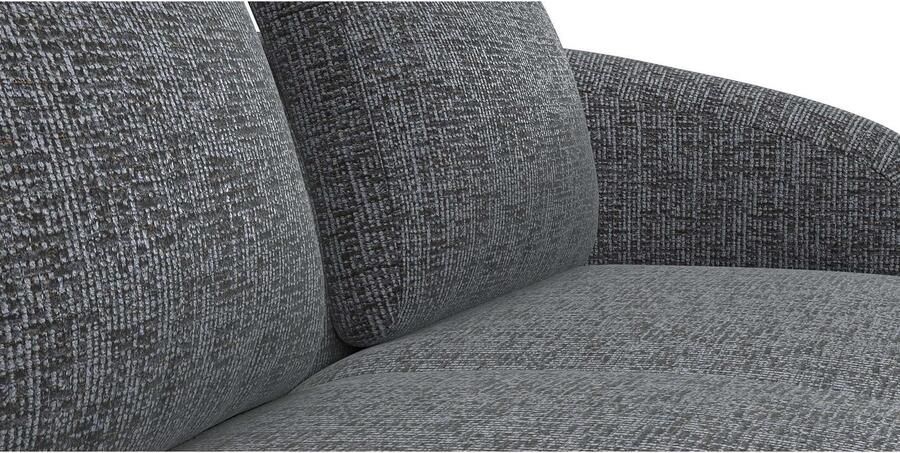 FLEXLUX Zithoek Torino rond L-vorm bankhoek met recamière longchair-sofa