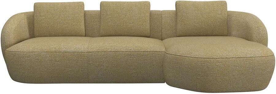 FLEXLUX Zithoek Torino rond L-vorm bankhoek met recamière longchair-sofa - Foto 4