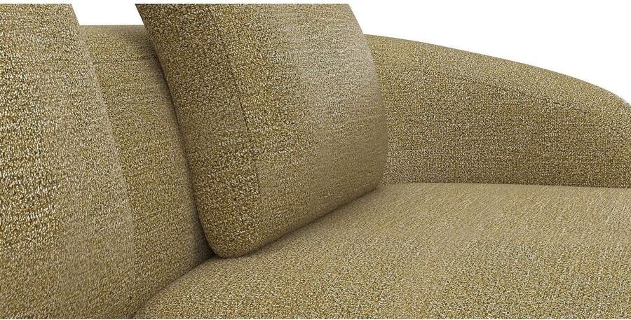 FLEXLUX Zithoek Torino rond L-vorm bankhoek met recamière longchair-sofa