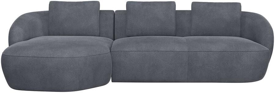 FLEXLUX Zithoek Torino rond L-vorm bankhoek met recamière longchair-sofa - Foto 4