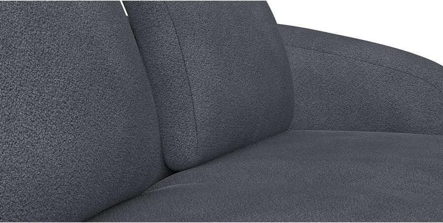 FLEXLUX Zithoek Torino rond L-vorm bankhoek met recamière longchair-sofa