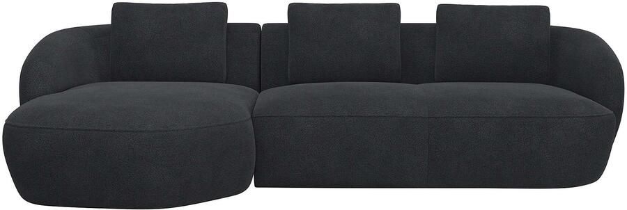 FLEXLUX Zithoek Torino rond L-vorm bankhoek met recamière longchair-sofa - Foto 4