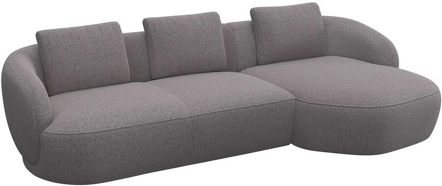 FLEXLUX Zithoek Torino rond L-vorm bankhoek met recamière longchair-sofa - Foto 3