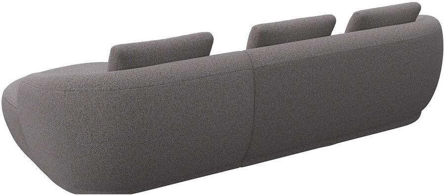 FLEXLUX Zithoek Torino rond L-vorm bankhoek met recamière longchair-sofa - Foto 2