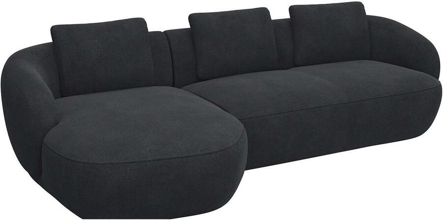 FLEXLUX Zithoek Torino rond L-vorm bankhoek met recamière longchair-sofa - Foto 2