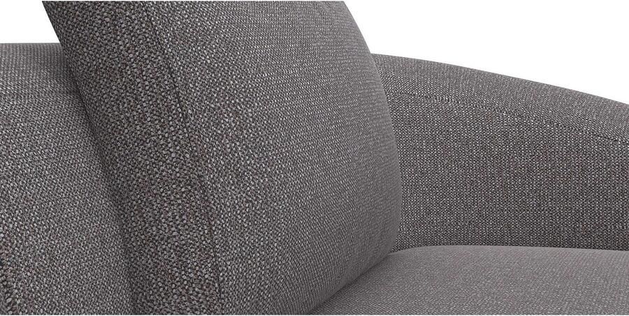 FLEXLUX Zithoek Torino rond L-vorm bankhoek met recamière longchair-sofa