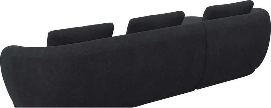 FLEXLUX Zithoek Torino rond L-vorm bankhoek met recamière longchair-sofa - Foto 3