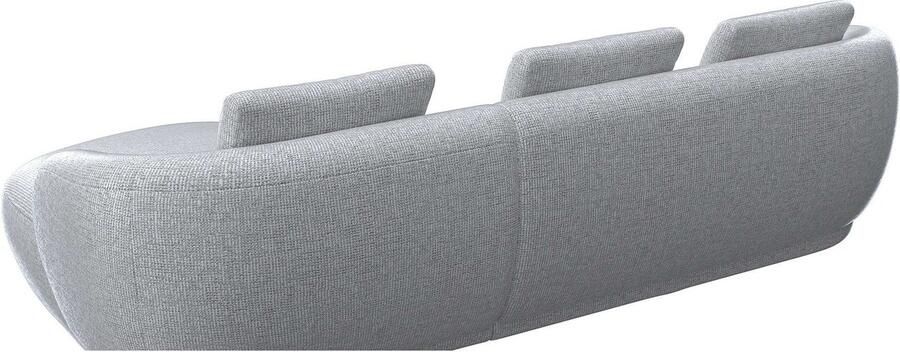 FLEXLUX Zithoek Torino rond L-vorm bankhoek met recamière longchair-sofa - Foto 3