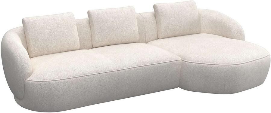 FLEXLUX Zithoek Torino rond L-vorm bankhoek met recamière longchair-sofa - Foto 3
