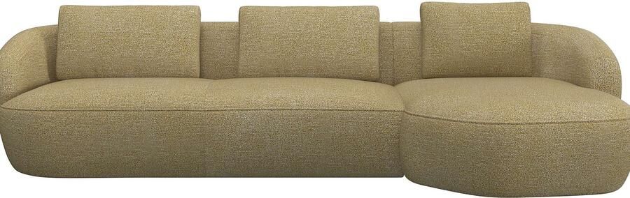 FLEXLUX Zithoek Torino rond L-vorm bankhoek met recamière longchair-sofa - Foto 4