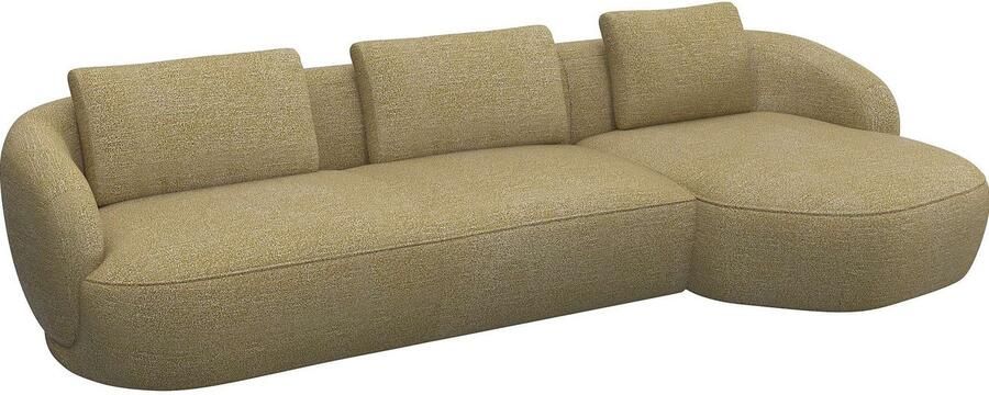 FLEXLUX Zithoek Torino rond L-vorm bankhoek met recamière longchair-sofa - Foto 2