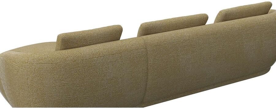 FLEXLUX Zithoek Torino rond L-vorm bankhoek met recamière longchair-sofa - Foto 3