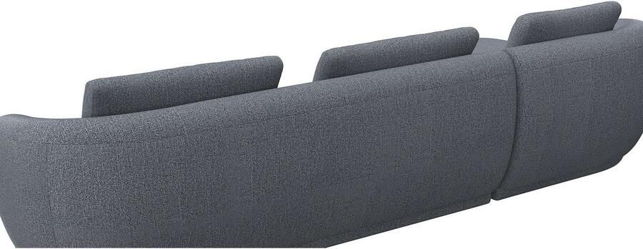 FLEXLUX Zithoek Torino rond L-vorm bankhoek met recamière longchair-sofa - Foto 3