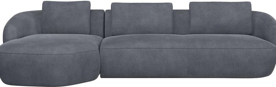 FLEXLUX Zithoek Torino rond L-vorm bankhoek met recamière longchair-sofa - Foto 4