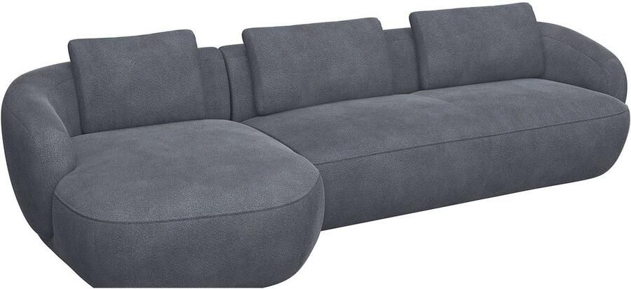 FLEXLUX Zithoek Torino rond L-vorm bankhoek met recamière longchair-sofa - Foto 2