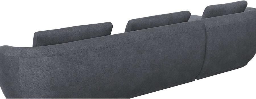 FLEXLUX Zithoek Torino rond L-vorm bankhoek met recamière longchair-sofa - Foto 3