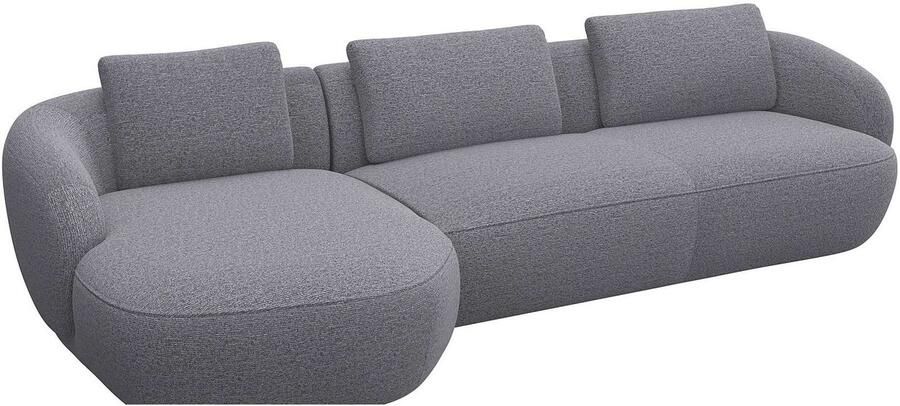 FLEXLUX Zithoek Torino rond L-vorm bankhoek met recamière longchair-sofa - Foto 2