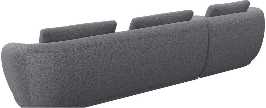 FLEXLUX Zithoek Torino rond L-vorm bankhoek met recamière longchair-sofa - Foto 3