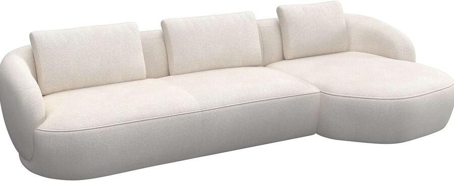 FLEXLUX Zithoek Torino rond L-vorm bankhoek met recamière longchair-sofa - Foto 3